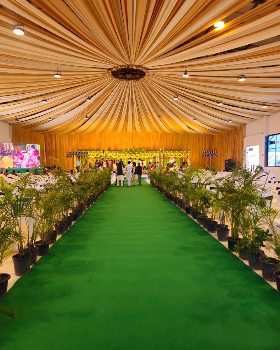 Elegant convention hall event setup at Gala Convention Hyderabad