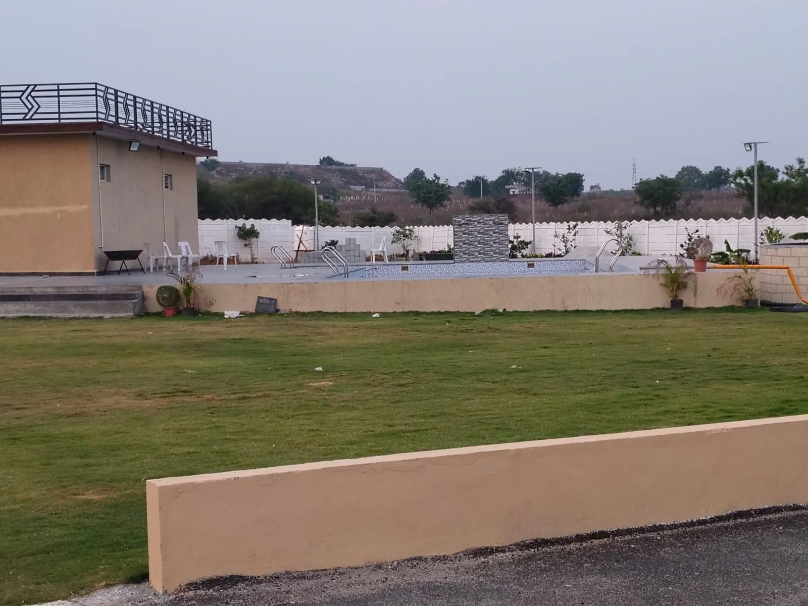 Luxury farmhouse with pool at Gala Farmstay wedding venue near Hyderabad