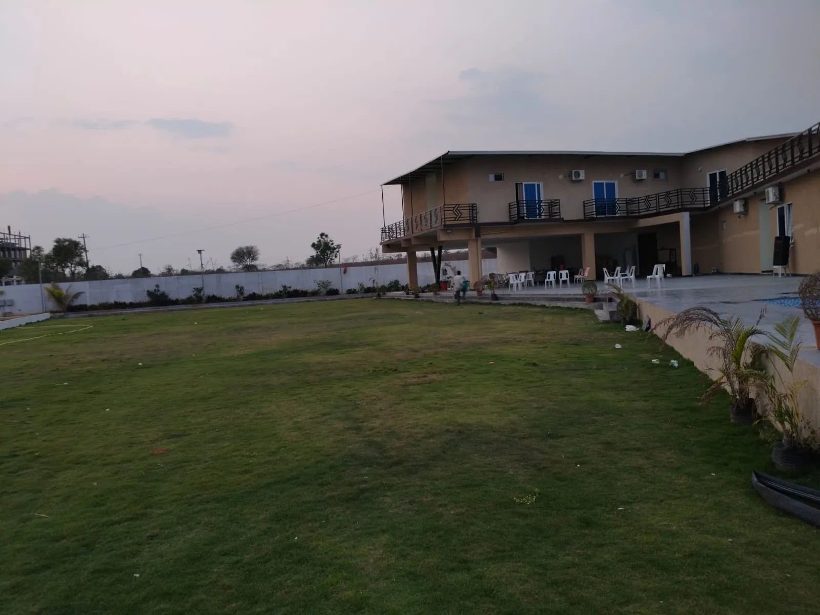 Luxury farmhouse with pool at Gala Farmstay wedding venue near Hyderabad